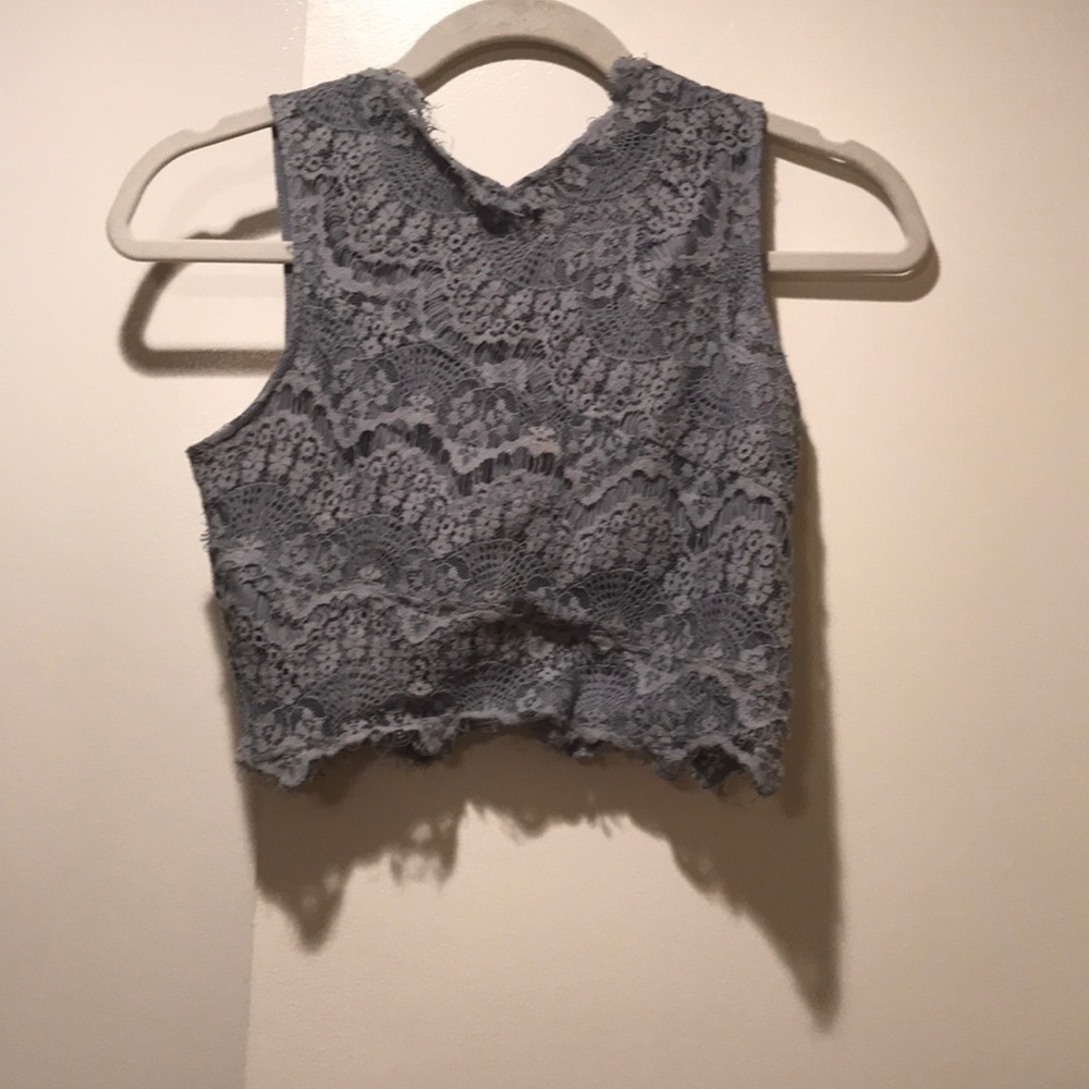 Light Blue Crop Top